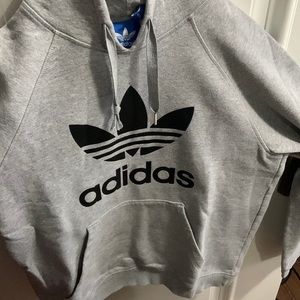 Large Gray adidas sweater